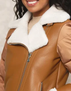 Christine Laure Manteaux|Parkas*Manteau camel effet peau