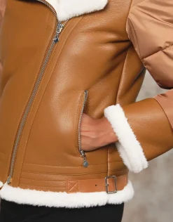 Christine Laure Manteaux|Parkas*Manteau camel effet peau