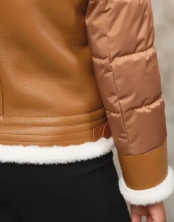 Christine Laure Manteaux|Parkas*Manteau camel effet peau