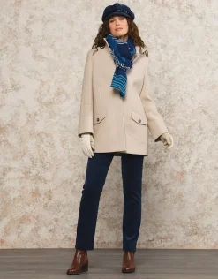 Christine Laure Manteaux|Parkas*Manteau chic laine beige