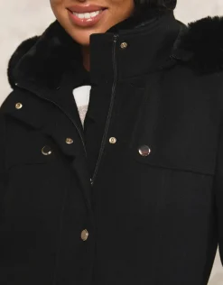 Christine Laure Manteaux|Parkas*Manteau chic noir
