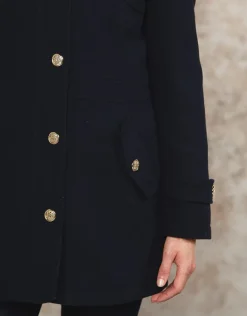 Christine Laure Parkas|Manteaux*Manteau laine marine