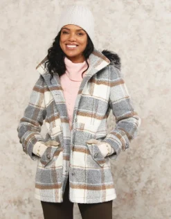 Christine Laure Manteaux|Parkas*Manteau long à carreaux