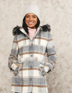 Christine Laure Manteaux|Parkas*Manteau long à carreaux