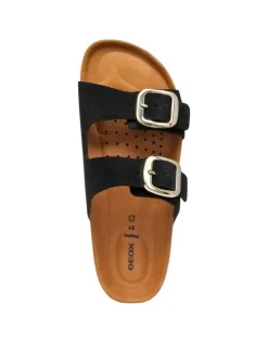 Christine Laure Sandales*Mule compensée cuir noir GEOX