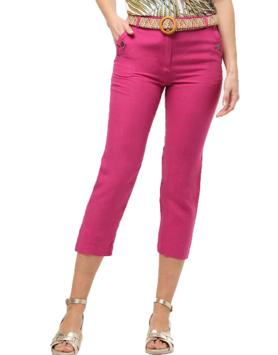 Christine Laure Pantacourts*Pantacourt 100% lin rose