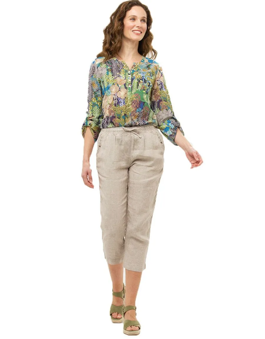 Christine Laure Pantacourts*Pantacourt beige 100% lin