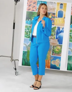 Christine Laure Pantacourts*Pantacourt bleu azur