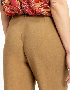 Christine Laure Pantacourts|Pantalons*Pantacourt chic marron