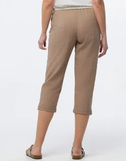 Christine Laure Pantacourts|Pantalons*Pantacourt coton beige