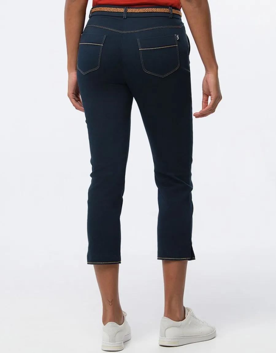 Christine Laure Pantacourts|Jeans*Pantacourt coton jean