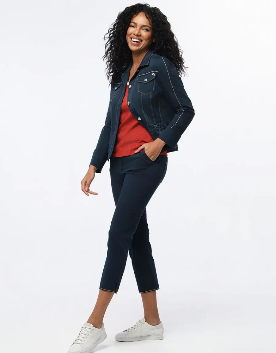 Christine Laure Pantacourts|Jeans*Pantacourt coton jean