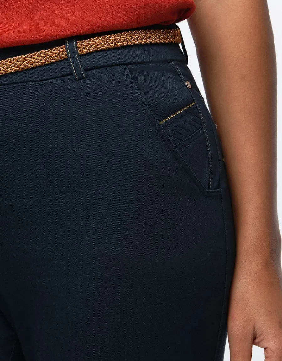 Christine Laure Pantacourts|Jeans*Pantacourt coton jean