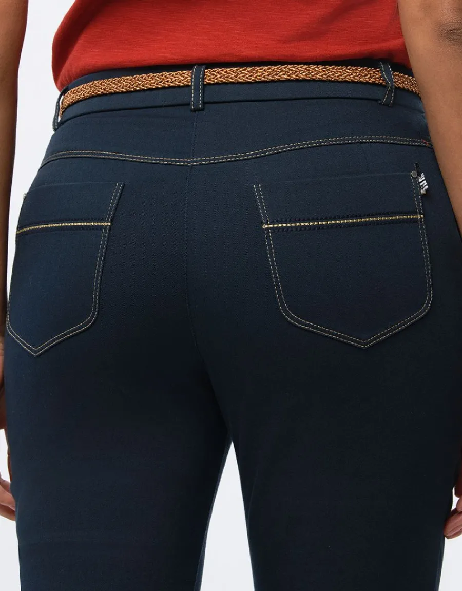 Christine Laure Pantacourts|Jeans*Pantacourt coton jean