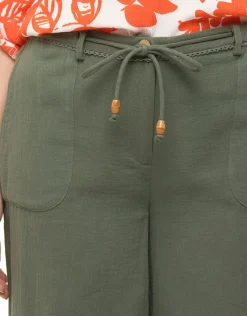 Christine Laure Pantacourts*Pantacourt coton kaki