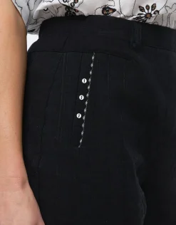 Christine Laure Pantacourts|Pantalons*Pantacourt coton noir