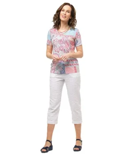 Christine Laure Pantacourts*Pantacourt droit blanc