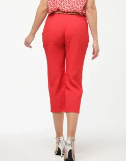 Christine Laure Pantacourts*Pantacourt droit rouge