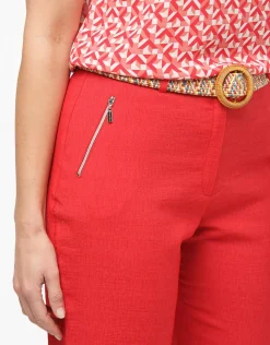 Christine Laure Pantacourts*Pantacourt droit rouge