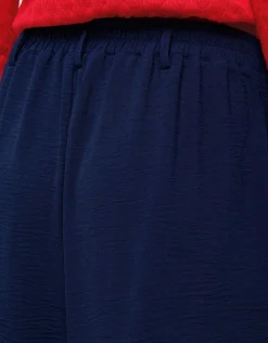 Christine Laure Pantacourts|Pantalons*Pantacourt fluide marine