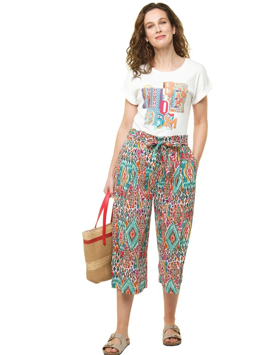 Christine Laure Pantacourts*Pantacourt imprimé fluide