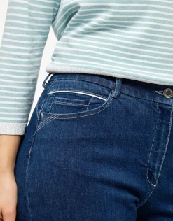 Christine Laure Pantacourts|Jeans*Pantacourt jean coton