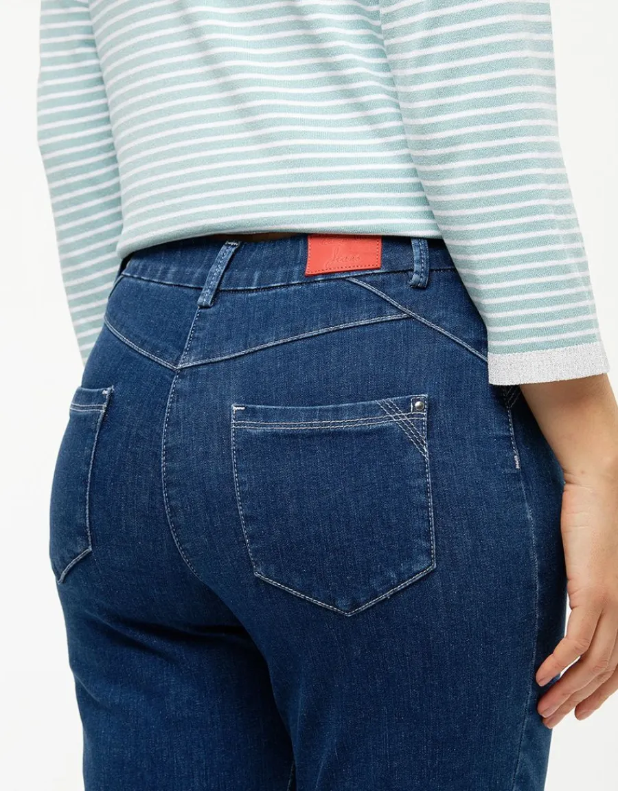 Christine Laure Pantacourts|Jeans*Pantacourt jean coton