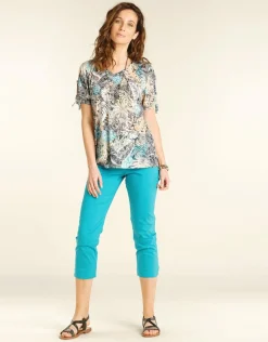 Christine Laure Pantacourts*Pantacourt léger bleu