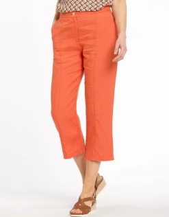 Christine Laure Pantacourts*Pantacourt orange en lin