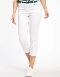 Christine Laure Pantacourts|Pantalons*Pantacourt stretch blanc