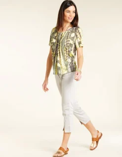 Christine Laure Pantacourts|Pantalons*Pantacourt stretch gris