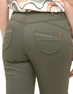 Christine Laure Pantacourts*Pantacourt vert kaki