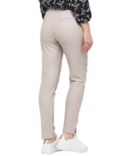 Christine Laure Ajustés|Pantalons*Pantalon beige imprimé