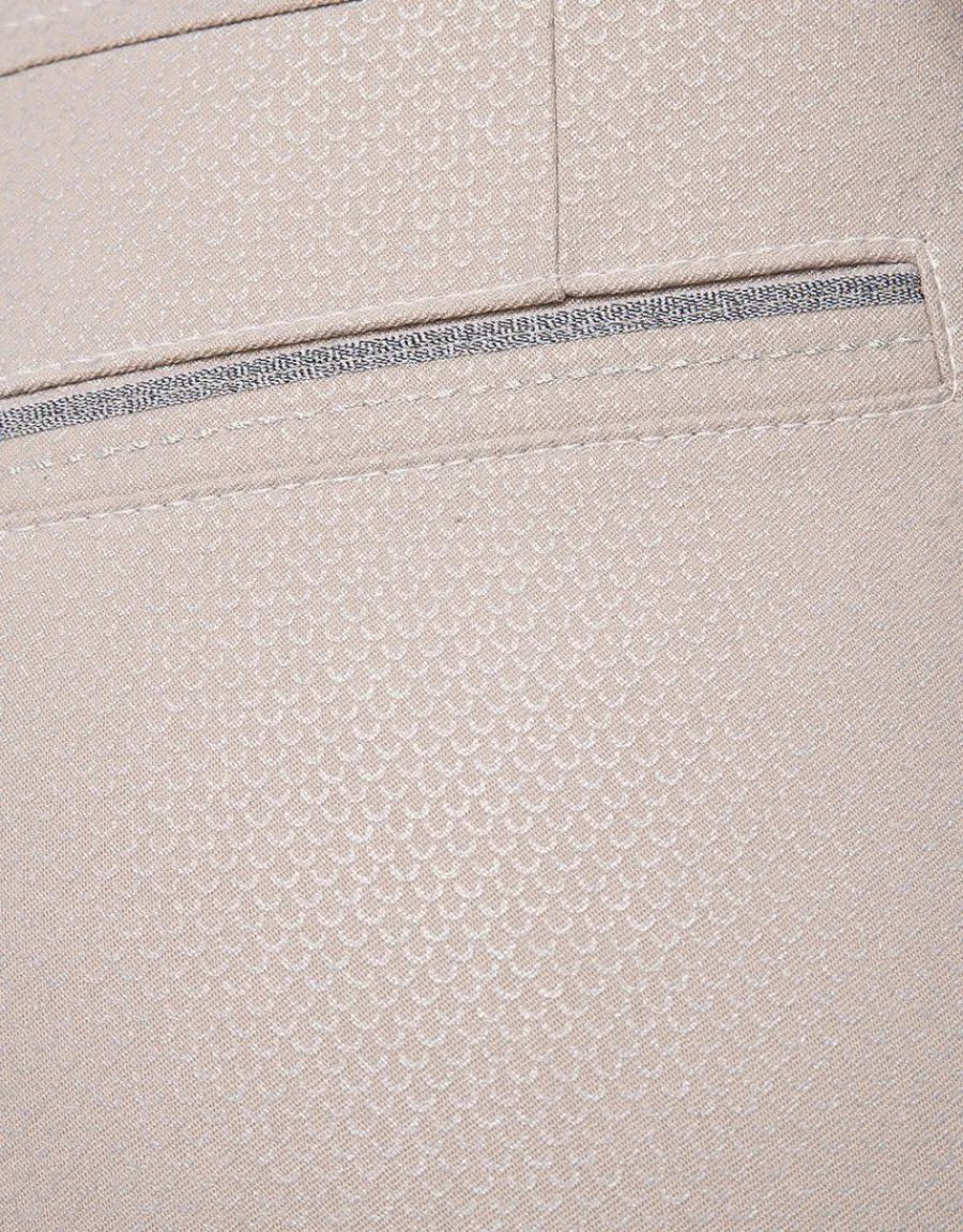 Christine Laure Ajustés|Pantalons*Pantalon beige imprimé