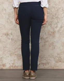 Christine Laure Ajustés|Pantalons*Pantalon bleu fantaisie