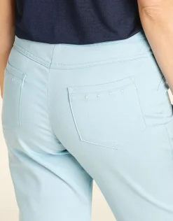 Christine Laure Ajustés|Pantalons*Pantalon bleu élastiqué