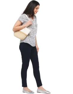 Christine Laure Slims|Pantalons*Pantalon bleu marine 7/8e