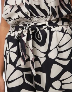 Christine Laure Pantalons*Pantalon chic beige motif