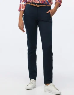 Christine Laure Ajustés|Pantalons*Pantalon coton marine