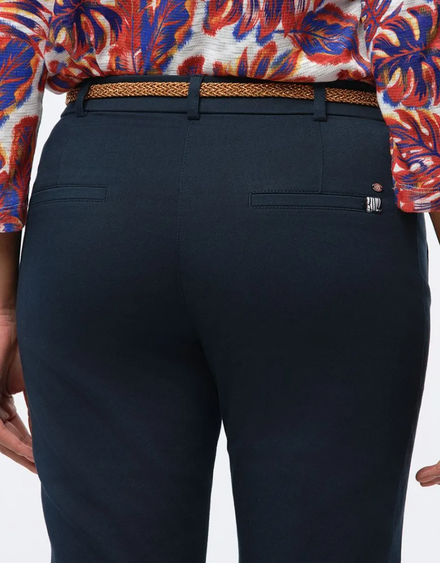 Christine Laure Ajustés|Pantalons*Pantalon coton marine