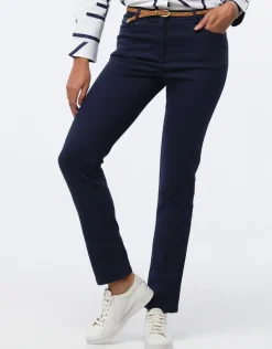 Christine Laure Ajustés|Pantalons*Pantalon coton marine