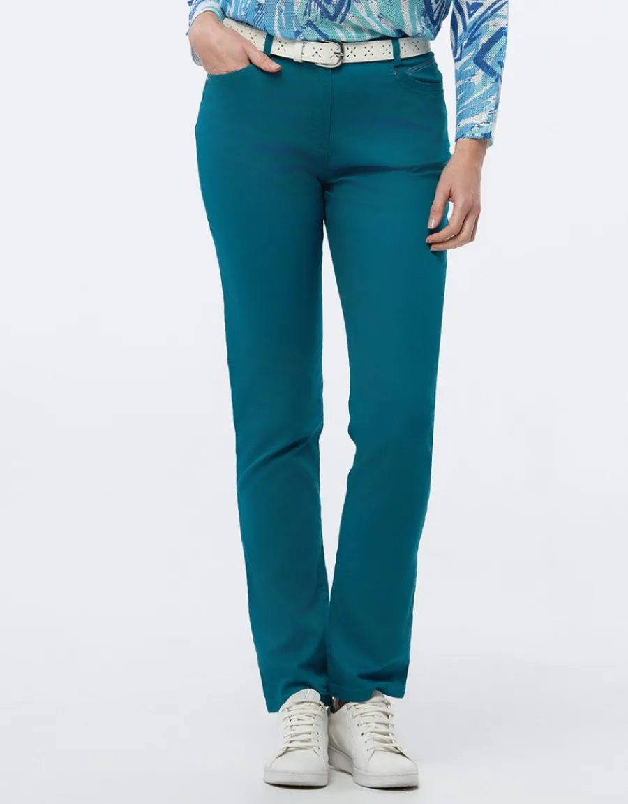 Christine Laure Ajustés|Pantalons*Pantalon coton émeraude