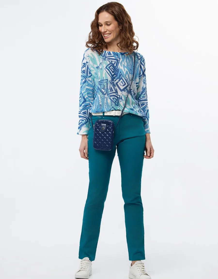 Christine Laure Ajustés|Pantalons*Pantalon coton émeraude