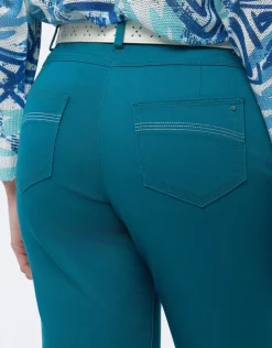 Christine Laure Ajustés|Pantalons*Pantalon coton émeraude