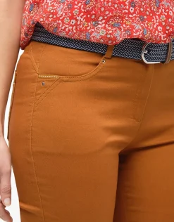 Christine Laure Slims|Pantalons*Pantalon coton orangé