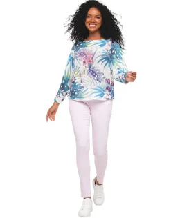 Christine Laure Slims|Pantalons*Pantalon coton rose clair