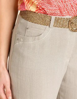 Christine Laure Droits|Pantalons*Pantalon droit 7/8e beige