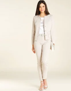 Christine Laure Droits|Pantalons*Pantalon 7/8e beige