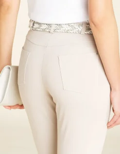 Christine Laure Droits|Pantalons*Pantalon 7/8e beige