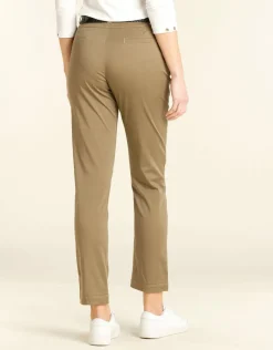 Christine Laure Ajustés|Pantalons*Pantalon 7/8e beige taupe